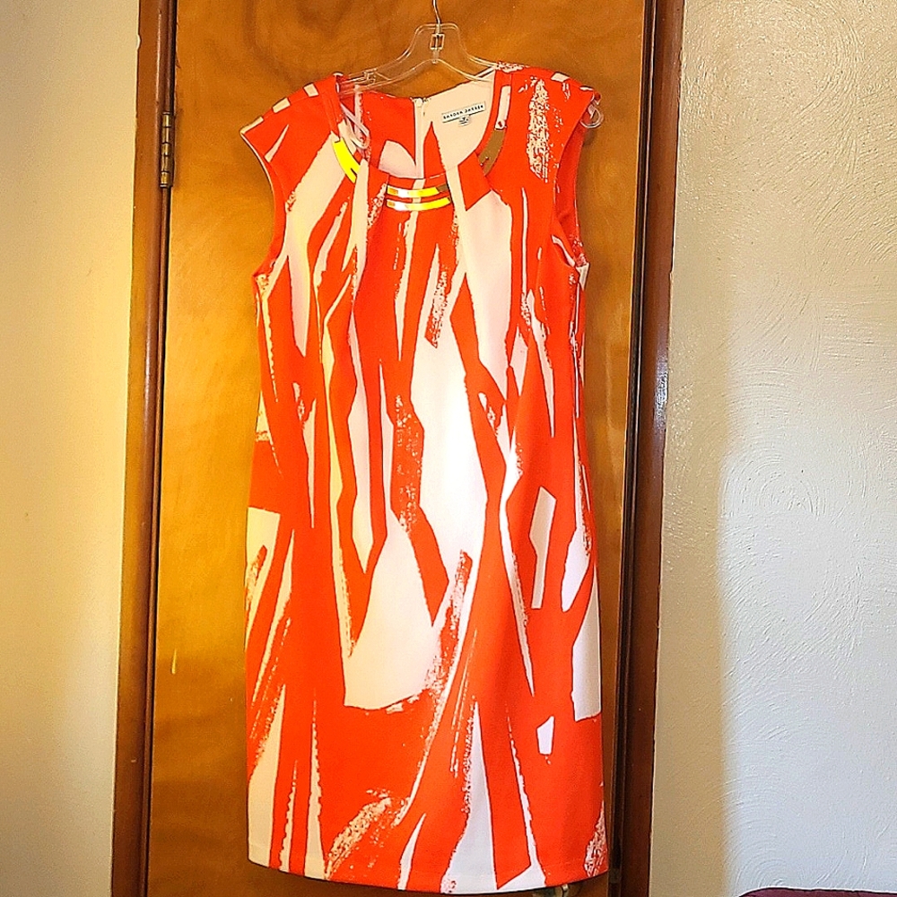 Bright dual color dress
